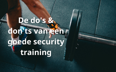 De do’s & don’ts van een goede security training